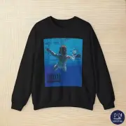 Nirvana Nevermind Album Cover Kurt Cobain Iconic Artwork Unisex Sweatshirt