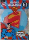 Superman Hand-Painted Bath Bomb (Strawberry Shortcake) 2024