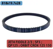 Drive Belt 818x19.7x28 For sym JET4 FIDDLE 2/3 SF3 QP125 ORBIT CROX 125 150*