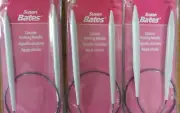 Susan Bates Silvalume - Circular Knitting Needles - 24" Size 11 or 13 or 15