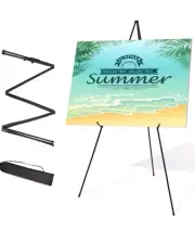 Easel Stand for Wedding Sign & Poster Display 63'' Portable Art Easel for Floor