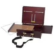 Soho Urban Artist Pochade Box for Plein Air Painting Easel, Lightweight Mahogany