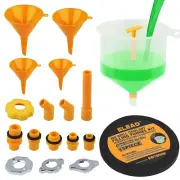 ELEAD 19 PCS No-Spill Coolant Funnel Kit Radiator Funnel Burping Kit Funnels
