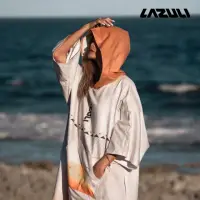 在飛比找momo購物網優惠-【LAZULI】保暖防風強力吸水毛巾衣 米白色(薄款)