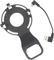 POPETPOP 2 Compatible Speaker Bracket Wall Mount Non-Punch Speaker Holder Secure Fit No Tools Kitchen Living Room Black