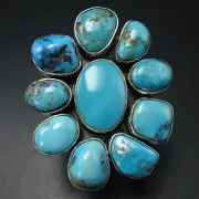 Chunky FEDERICO JIMENEZ Sterling Silver TURQUOISE Cluster RING sz 8 Adjustable