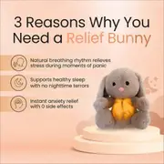 Baby Breathing Bunny Baby Soothing Bunny Plush Doll Toy Baby Kids Soothing Music Sleeping Companion As Shown