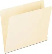 Pendaflex Manila Laminated Spine Shelf File Folders, Straight Tabs, Letter Size, Manila, 50/Box