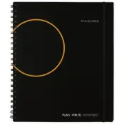 AT-A-GLANCE Plan. Write. Remember. Notebook, 8-1/2" x 11", Black, Undated