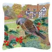 Carolines Treasures ASAD0678PW1818 Fieldfare by Sarah Adams Canvas Decorative...