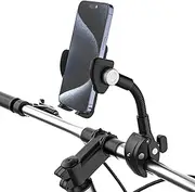 Kolasels Bike Phone Holder, Gooseneck Motorcycle Phone Mount, 【Security Lock】 Bicycle Handlebar Cell Phone Clamp for iPhone 15 14 13 12 Pro Max, Galaxy S23, S22 and More 4.7" - 6.8" Smartphone
