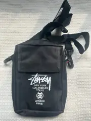 Men Women Stussy Black Mens Shoulder Bag Cross Body Bag AU
