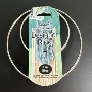 NEW Pepperell Designer Series 6" RIng Macrame Ring with 4" InnerCircle