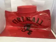 Fireball Whiskey Vinyl See Through Bag Container Tote W Screw On Lid