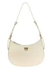 [Pinko] Pinko-Half Moon Mini Borse A Mano Bianco-Donna OS