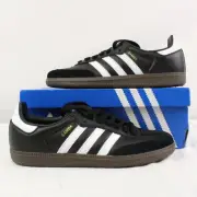 Adidas Samba OG Sneakers In Core Black/Cloud White/Gum (B75807) -Men's US 5.5