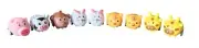 Set of 9 Mini Animal Pull-Back Cars - New