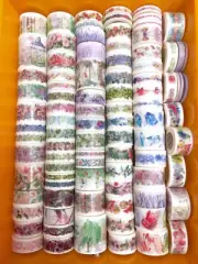 Washi Tape Samplers Set- 52 Mixed Premium Floral Designs-Scrapbooking-Planner
