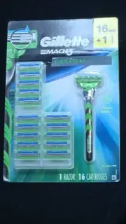 Gillette mach3 Shaving signature edition 1 handle 16 cartridge NEW Razor Shaver
