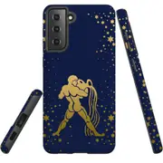 For Samsung Galaxy S22+ Plus Case, Armour Cover, Aquarius Drawing