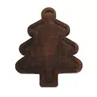 Holiday Entertaining Tray Rustic Christmas Serving Festive Wood Dinner Plate Set