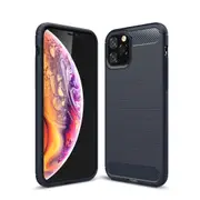 MCC Slim iPhone 11 Pro Shockproof Soft Carbon Case Cover Apple Skin 11Pro [Dark Blue]
