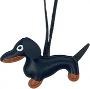 Dog Keychains Charm - 8cm Animal Keychain PU Leather Charm | Cute Key Organizer, Lightweight Dachshund Ornament, Handmade Key Holder For Girls Boys Kids Dog Lovers