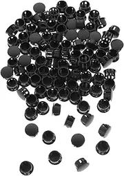 [Obuyke] 100pcs Tube Hole Plug Hole Plugs Flush Type Panel Plugs Hole Stopper Plug Hole Caps Decorative Plugs for Holes Cabinet Hole Plug Plastic Plug Holes Furniture Cupboard Abs