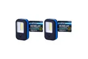 2PK Brillar Super Bright Mini Work Light - w COB LED Technology 200lm Assorted
