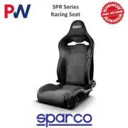 Sparco SPR Black Racing Seat Ergonomic Durable Synthetic Leather #00906USNR