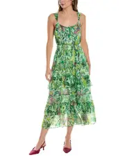 Diane von Furstenberg Modena Silk-Blend Maxi Dress
