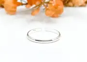 Simple Toe Ring 925 Sterling Silver Midi Ring Pinky Ring Dainty Jewellery