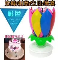 在飛比找Yahoo!奇摩拍賣優惠-現貨 獨特創意生日蠟燭 旋轉自動開花蠟燭 兒童派對慶生 旋轉