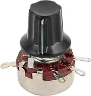 Aexit WTH118 (Control electrical) Single Turn Linear Pot Rotary Taper Carbon Potentiometer 2W 470 Ohm (12ry694qf386) w Knob