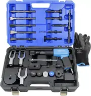 Air Hammer Kit Multi-Functional 24 PCS, Pneumatic Hammer 2200 BPM, Air Hammer Pi