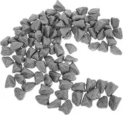 TOBBOMEY 100pcs Simulated Stone Model Stone Statue Diorama Materials Decorative Rocks Stacked Stones Decor Well Covers for Water Wells Diorama Supplies Rocks Diorama Grass Well Pump Cover