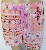 PETER ALEXANDER PJS SALE Womens Peach Floral Drawstring Shorts Size XS/M BNWT PJ