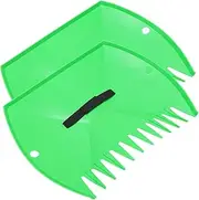 MERRYHAPY 2 Pcs Cleaning Clip Rake Scoops for Leaves Leaf Scoops Garden Leaf Grabbers Broom Outdoor up Leaves Collector Cleaning Tools Snow Sweeping Spade Green Plastic