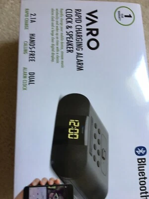 BAC-802/12 VARO Rapid Charging Alarm Clock & Speaker Bluetooth
