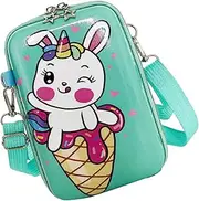 [AKOOSY] Adorable Unicorn Cartoon Crossbody Bag for Durable Single Shoulder Purse for Storing Candy Keys Money and More present for Special Occasions