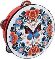 Generic 8 Inch Tambourine, Percussion Musical Instrument, Hand Drum, Children's Musical Toy, Family Dancing Educational Toy, A