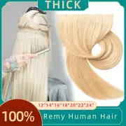 Russian Remy Double Drawn Tape In 9A Human Hair Extension Weft Blonde Lowlights