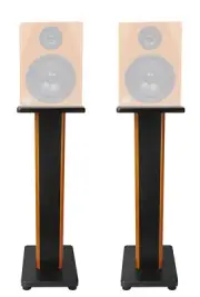 (2) Rockville 28" 2-Tone Studio Monitor Speaker Stands For Rockville DPM5C