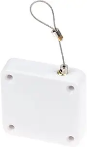 VANANA Punch-Free Automatic Sensor Door Closer Plastic, Door Closer Automatically Close Heavy Duty Auto with Steel Drawstring