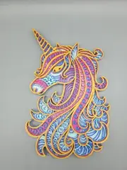 Unicorn, Wall or Stand Decor, 3D print, 5 colors, light weight