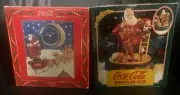 Coca-Cola Coke Santa Claus Christmas Collectible Clock & Mechanical Bank