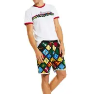 NEW PETER ALEXANDER MENS HARRY POTTER HOGWARTS TOP + SHORTS SET LARGE L $129.90