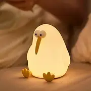Cute Baby Night Light for Kids,Squishy Kiwibird Bedside Lamp for Night Stands,Rechargeable Dimmable Silicone Nursery Toddler Animal Nightlight,Fun Decor for Children Bedroom,Children's Day Gift