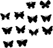 DOITOOL 12pcs Butterfly Scratch Paper Arts for DIY Decorative Crafts Safe Paper Material for Parties and Creative Activities Engaging Fun
