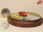 Fiat 126 N-scale 1:160 vehicle Hand-painted Metal Model